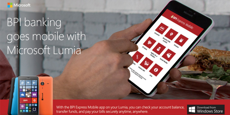 BPI Banking Goes Mobile With Microsoft Lumia