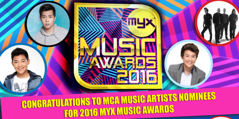 MCA Music Artists Nominated For Multiple Awards In The Upcoming MYX Music Awards 2016