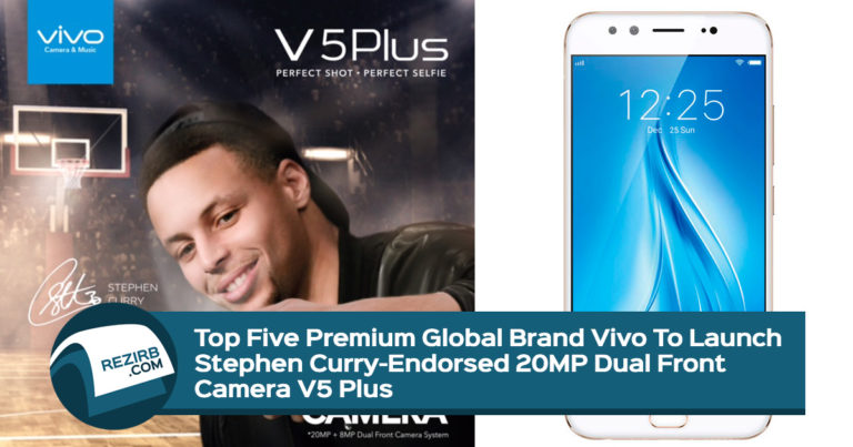 Top Five Premium Global Brand Vivo To Launch Stephen Curry-Endorsed 20MP Dual Front Camera V5 Plus