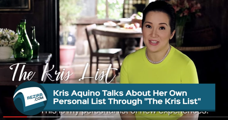 Kris Aquino Talks About Her Own Personal List Through “The Kris List”