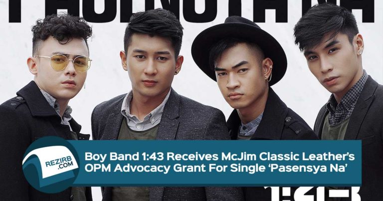 Boy Band 1:43 Receives McJim Classic Leather’s  OPM Advocacy Grant For Single ‘Pasensya Na’