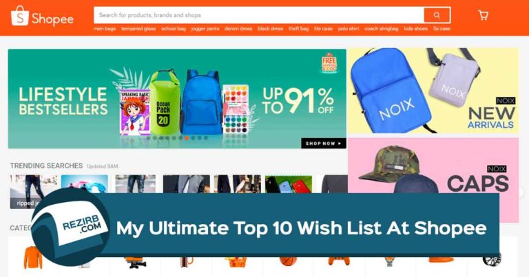 My Ultimate Top 10 Wish List At Shopee