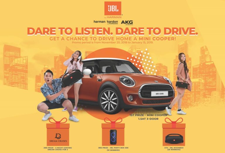 Listen and Drive Away To 2019 in a MINI Cooper with JBL