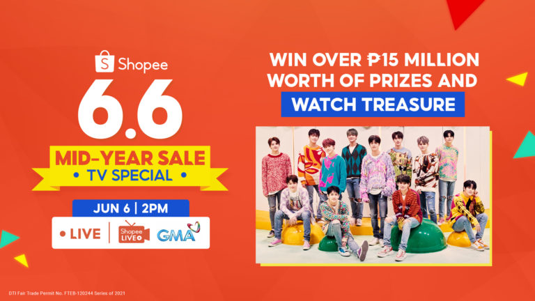 Win Over ₱15 Million Worth of Prizes and Catch Rising K-Pop Act Treasure at Shopee’s 6.6-7.7 Mid-Year Sale TV Special