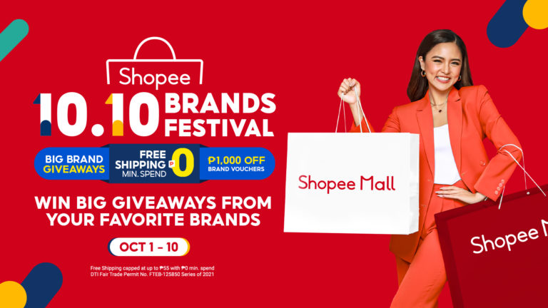 Win Big Giveaways from Your Favorite Brands at Shopee’s 10.10 Brands Festival