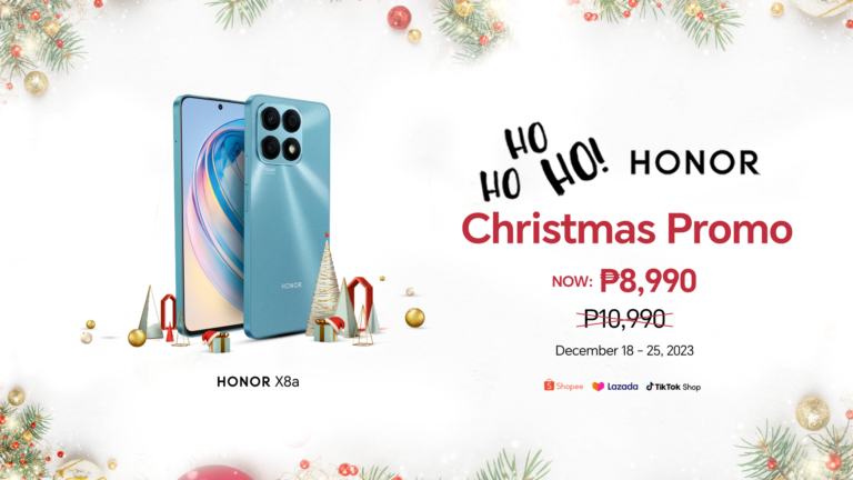 Christmas Deal: Give Love This Holiday with HONOR X8a’s Big Price Drop, now at Php 8,990 Only! 