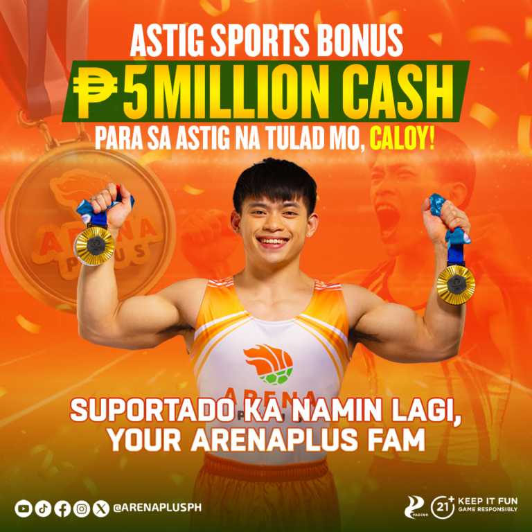 ArenaPlus gifts P5 Million to brand ambassador and double Olympic gold medalist Carlos Yulo